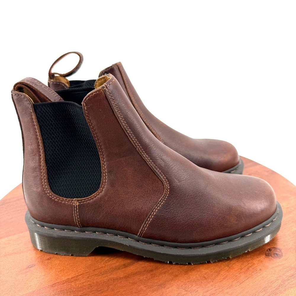 Dr. Martens 2976 Chelsea Boots Gaucho Brown Crazy Horse Size Men 10 Women 11